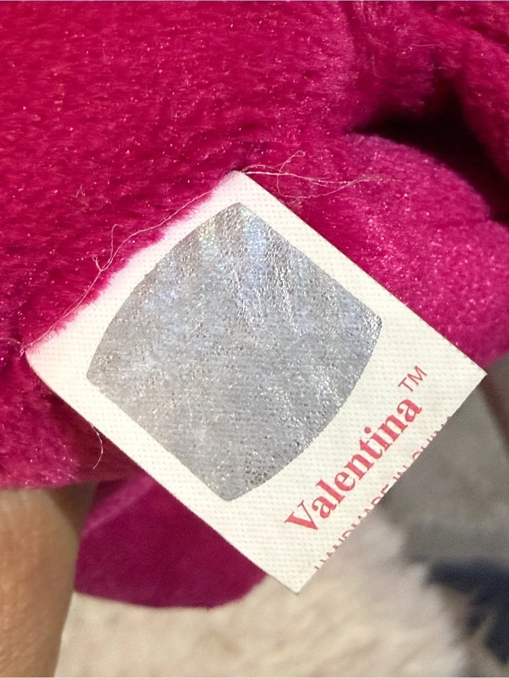 TY Beanie Baby - VALENTINA Red Bear Valentine Valentine's Day Heart Love 1999